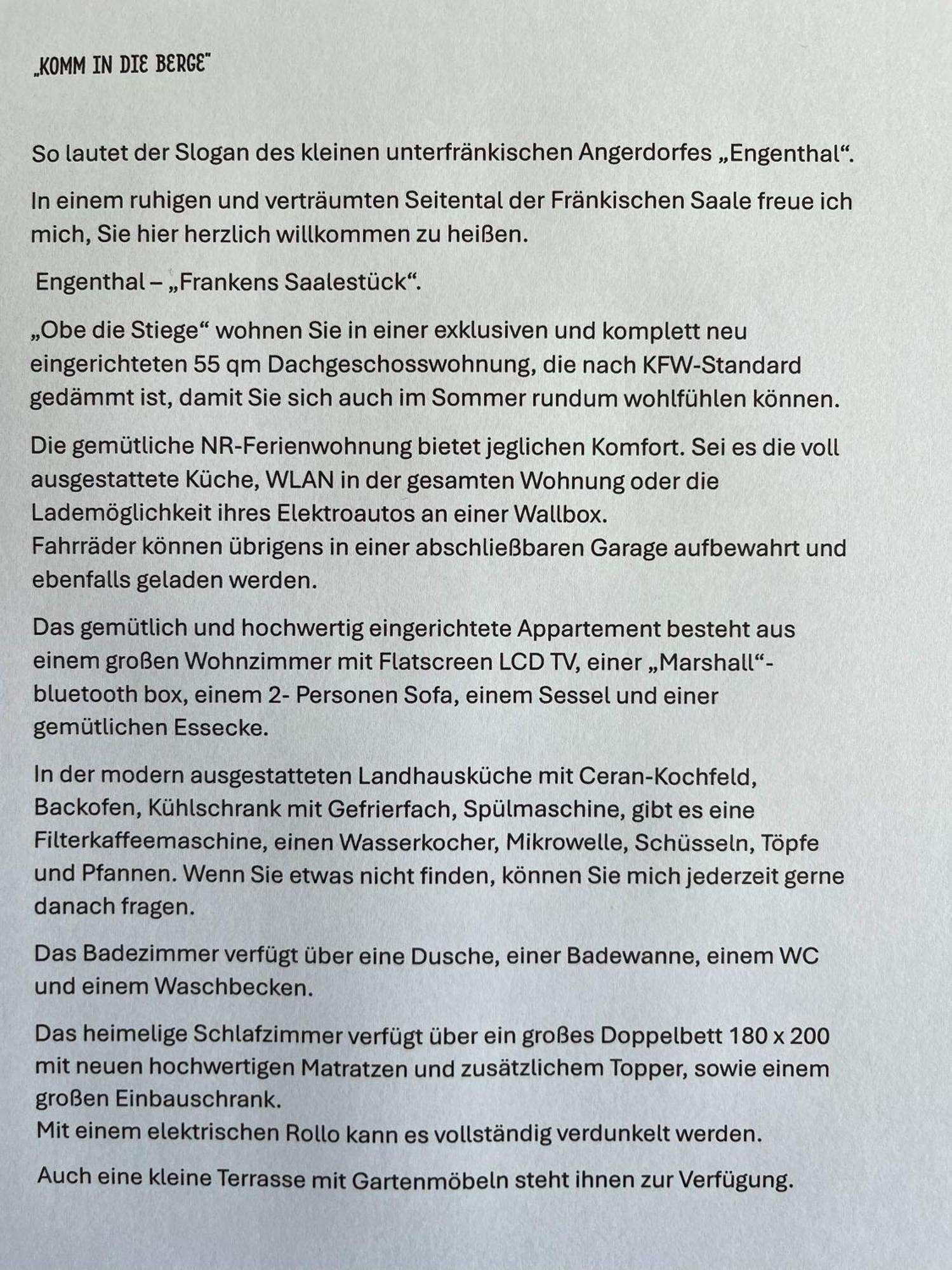 Ferienwohnung Angernest Elfershausen Exterior foto